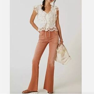 Anthropologie Terracotta Boot Cut Jeans